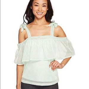Puma Off Shoulder Mesh Top
